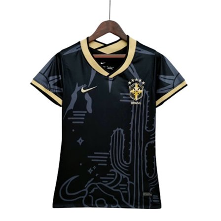 Brasiliens fodboldtrøje 2022 til kvinder til fodboldtrøje til teenagere