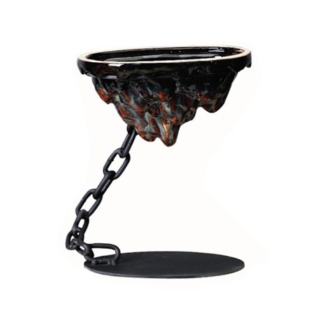 Mehikasvien ruukku Simuloitu kivikkoketju Ripustusmalli Keramiikkaruukku Koriste Rauta Taide Maisema Bonsai-ruukku Olohuoneen sisustus