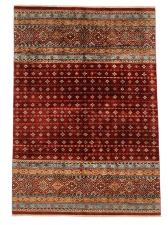 Shabargan Tappeto 176X248 Di Lana Rosso Scuro/Nero Carpetvista