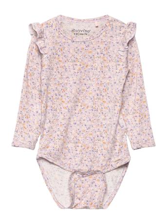 Body Ls Aop Bamboo Pink Minymo