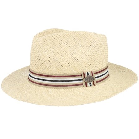 MJM Hats - Beige straw Cappello - Walther 41 Natural Straw Hat @ Hatstore
