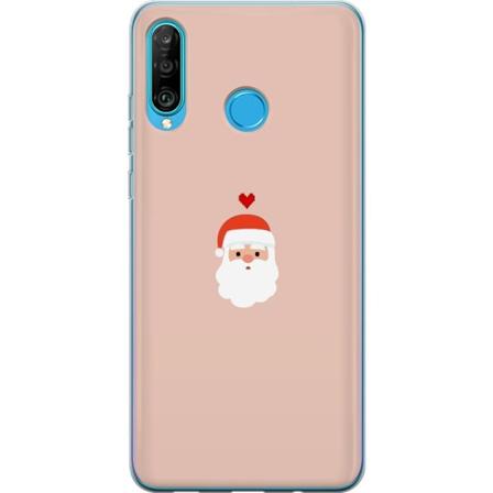 Huawei P30 lite Genomskinligt Skal Kärlek Tomte
