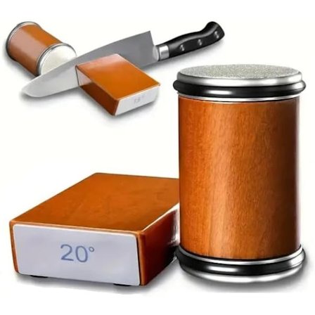 Profesjonell knivsliper; justerbar slipevinkel på 15°/20°; en allsidig knivsliper.