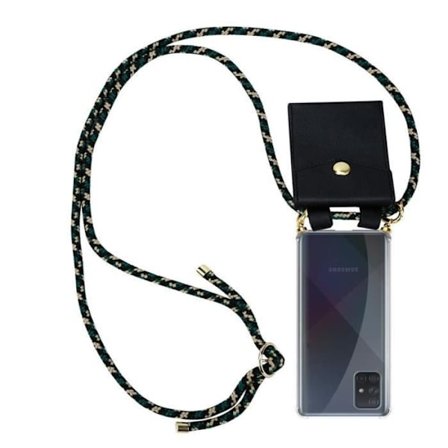 Coque Collier för Samsung Galaxy A51 4G / M40s Hölster i CAMOUFLAGE Modehalsband Trendig Fodral Silikon Justerbar