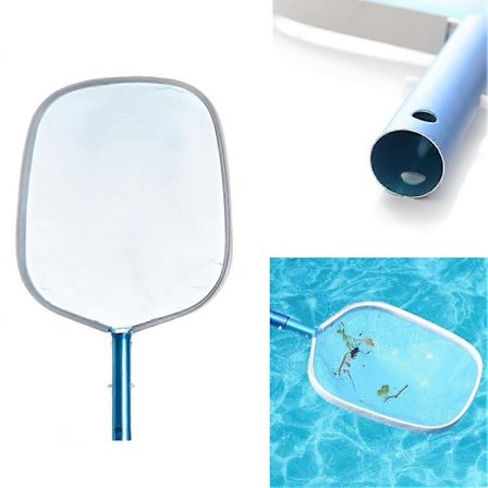 Metallinen lehtiharava hienosilmäinen kehysverkko Skimmer Puhdistaja Uima-allas Lampi Spa Työkalu