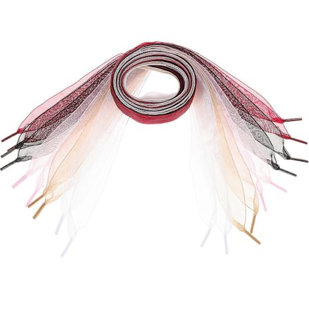 5 stk. Bånd Snørebånd Chiffon Sko Snørebånd Farvede Sko Snore Sneakers Sko Snørebånd