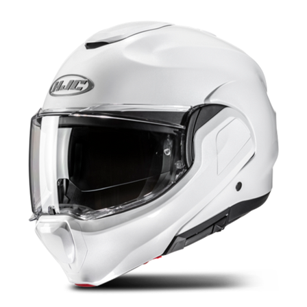 Avattavakypärä HJC F100 Helmiäinen valkoinen L