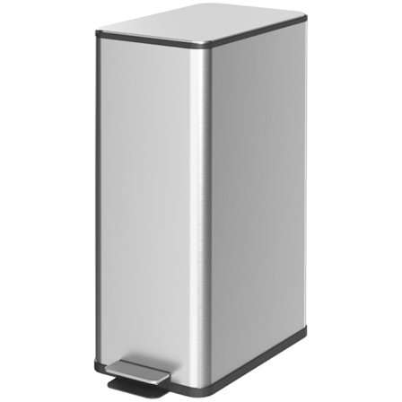 Rootz 20L skraldespand med låg - Rustfrit stål - Fingeraftryksikker - Køkkenaffaldsspand - Lugtfri lukning - 21,5 cm x 37,2 cm x 57 cm