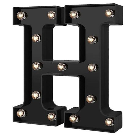 Newly Design Led Letters Lights 26 Alphabet Black Decorative Marquee Lamps For Wedding Party
