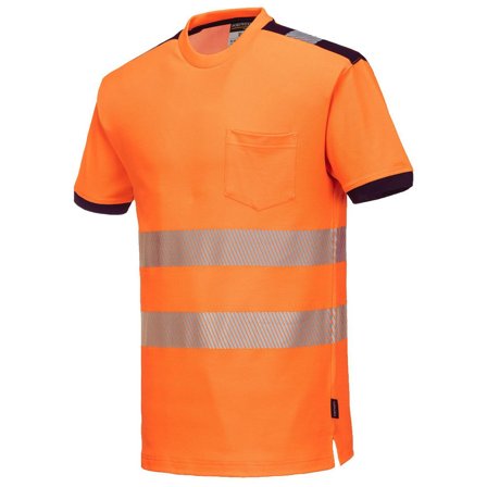 PORTWEST T-shirt varsel PW T181 kl2 orange 3XL - Lyreco - Arbetskläder - Varselkläder - Varselt-shirts