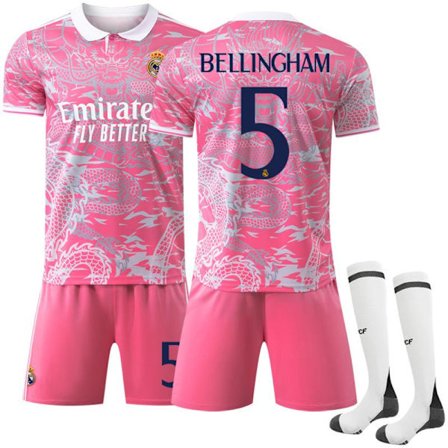 Real Madrid Bellingham Drakt 2425 - Fotballuniform for Barn Trening 5 BELLINGHAM