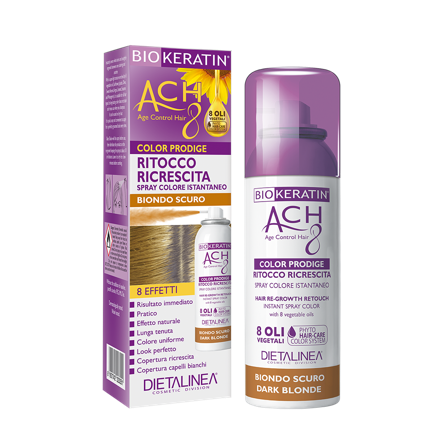 Biokeratin Ach8 Ritocco Ricrescita Spray Biondo Scuro 75ml