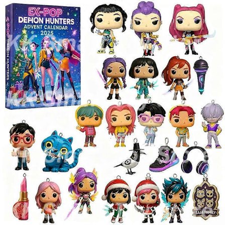 Jule Kpop Dæmonjagt 24 stk. Julekalender til Halloween Gaver Legetøj