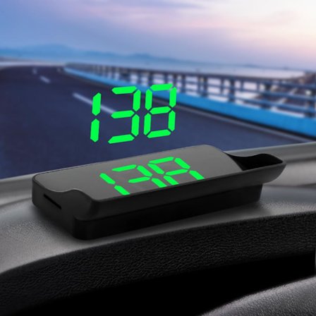 Universal Car HUD Head Up Display GPS Speedometer Digital Speed Display Windshield Projector MPH Project på frontruten for bil motorsykkel