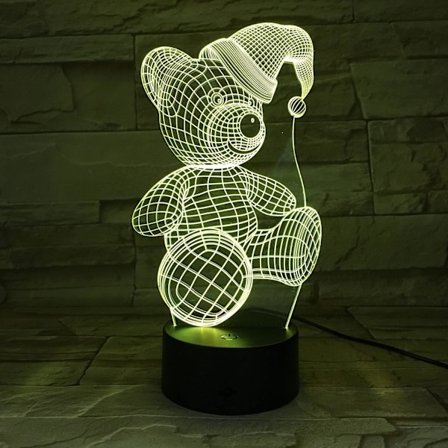 Uruzuo Merry Christmas -joulukuusi Joulupukki 3D Illuusio Yövalo Lelut Lumimies Lamppu, Työpöydän Jouluvalot Syntymäpäiväkoristeet Lahjat Juhlatila 