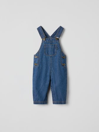 Polarn O. Pyret - Dungarees denim - 68 - Childrenswear - blue