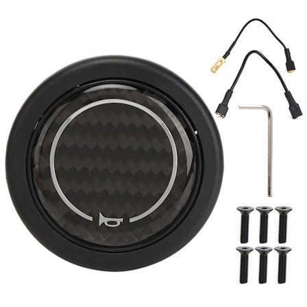 Karbonfiberhorn knappesett for 6 bolter for Nardi ratt bilmodifisert tilbehør