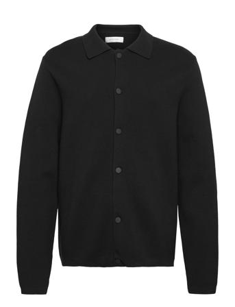 Freddy L/S Knitted Cardigan Black Bertoni