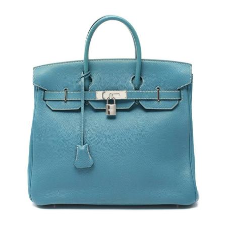 Hermès Vintage Tass , Blauw , Dames , Maat: ONE Size Vintage Tassen