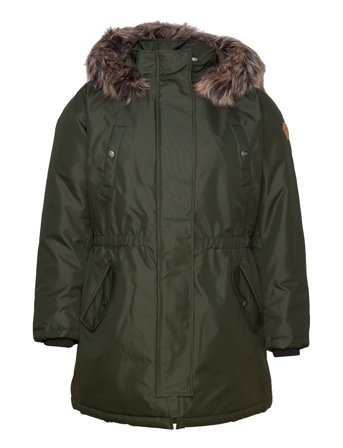 Carirena Parka Coat Otw Outerwear Parka Coats Kakigrønn ONLY Carmakoma*Betinget Tilbud
