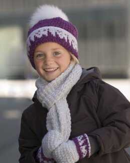 Strikkeoppskrift Lue, votter og skjerf - Viking of Norway