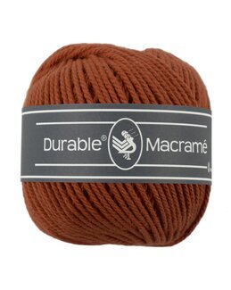 Durable Makramé 2 mm Oransje/brun