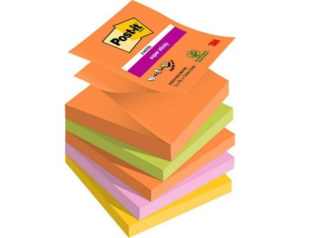 Post-it Notes Supersticky Z-blad Boost 76x76mm 5/fp - Lyreco - Kontorsmaterial - Notes och Post-It - Notes - Z-block