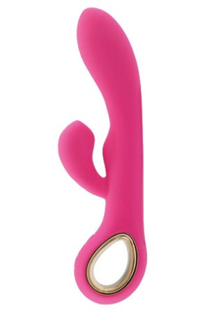 TOYZ4LOVERS Vibrator Rabbit Handlicher G-Doppel Touch Griff Pink