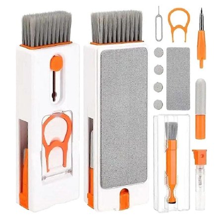 11 in 1 elektroninen puhdistussarja, kannettava näppäimistön puhdistussetti puhdistuskynällä ja -harjalla näppäimistölle