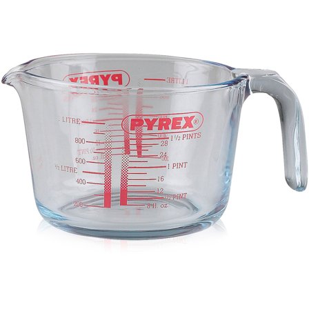 Pyrex Måttbägare i glas 1 liter | Matlagning > Köksredskap > Mått och Måttsatser > Måttkanna | Bagaren och Kocken