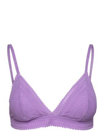 Sublime We Care - N*8 Triangle Lingerie Bras & Tops Soft Bras Bralette Lilla Etam*Betinget Tilbud