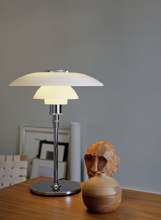 PH 4 1/2-3 1/2 bordlampe - opal