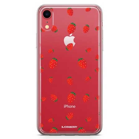 Bjornberry Hybrid Skal iPhone XR - Jordgubbar