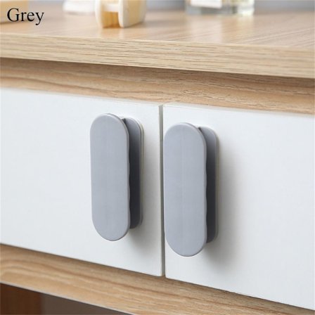 Dörrhandtag Skåp Låda GRÅ 2ST 2ST
