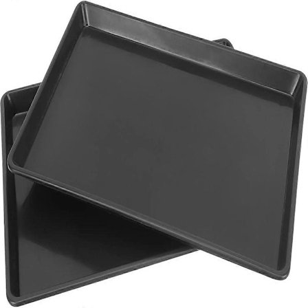 2 stk. Hundebur Bakke Udskiftning Bund Hundekennel Bur Bakke til Kæledyrsbure Kenneler Hunde Kat Kanin Sort