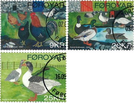 Færøerne 2007 - AFA 604-606 - Stemplet