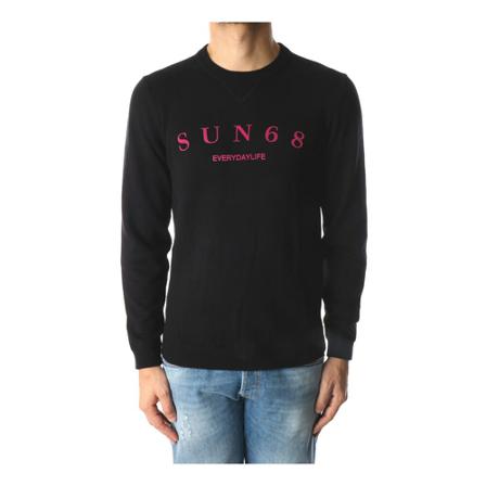Sun68, Sweatshirt Zwart, Heren, Maat:S