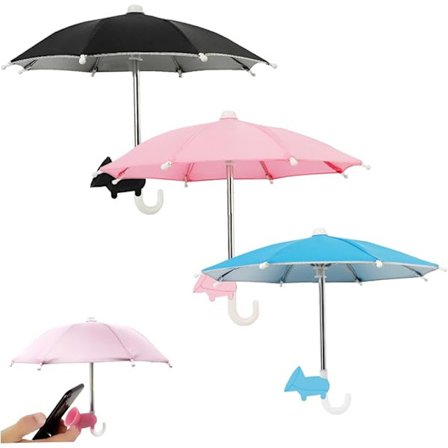 Telefonparaply UV-skydd Anti-reflex Kylande Parasoll Mobil Regnsäker Med Justerbara Flexibla Sugkoppar Utomhus Mobiltelefon Solskydd