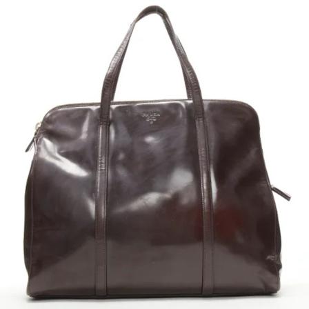 Prada Vintage Pre-owned HandTass , Bruin , Dames , Maat: ONE Size Vintage Tassen