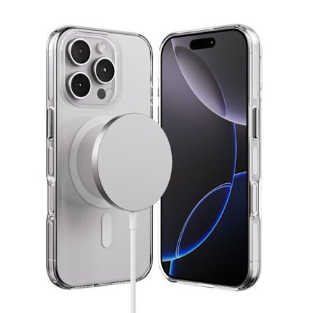 Coque iPhone 16 Pro Max MagSafe (transparent) Crong Clear MAG Pro