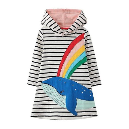 Klänning i Boho-stil för toddler Casual Beach Party Dress 7T(130-135CM)