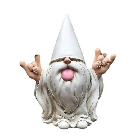 Gungande Trädgårdstomte - Denna trädgårdstomte kommer att skaka om din Mini Förtrollade Värld (10,5 cm hög)