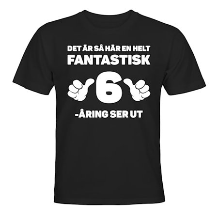 Fantastisk 6-åring Födelsedag - T-SHIRT - BARN
