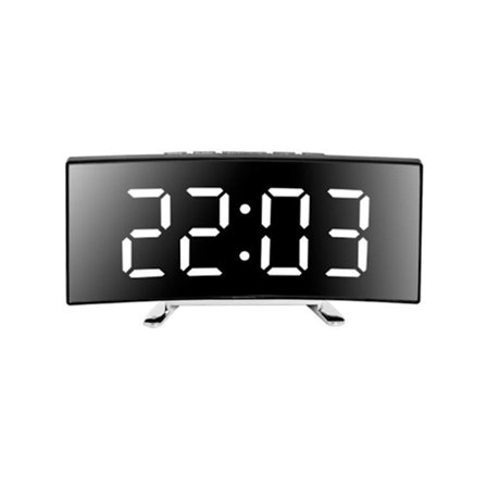 Digitale Vekkerklokker For Soverom, Digital Klokke Med LED Buet Skjerm, Snooze, Nattbordsklokke