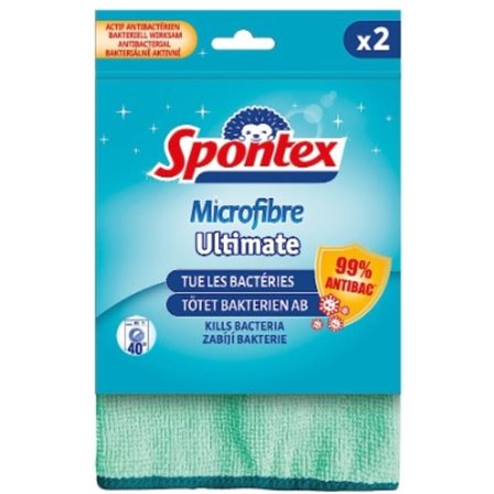 Spontex Ultimate Mikrofiberduk 30x30 cm - Högkvalitativ Tysk Imp