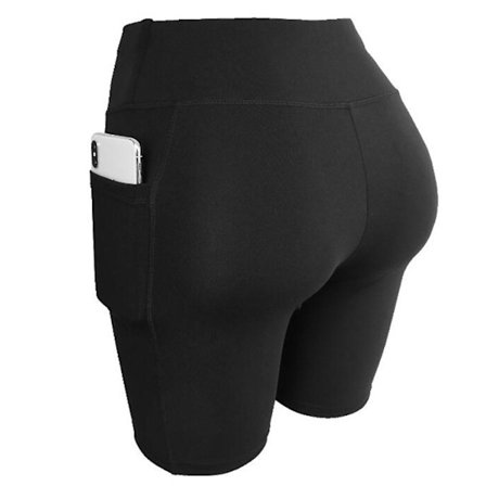 Kvinde Hurtigtørrende Yoga Biker Shorts - Slim Fit Til Træning (sommer).S.Sort