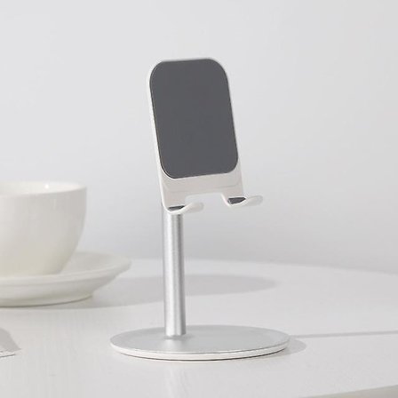 Topk skrivbordsställ för telefon och surfplatta i aluminiumlegering Kompatibel med iPad s