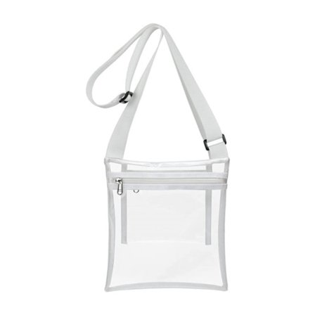 Transparent Stadium Bag Klar Väska VIT white