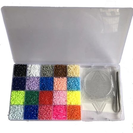 Barnens DIY intelligensleksak Amazon set 2.6mm bönpussel