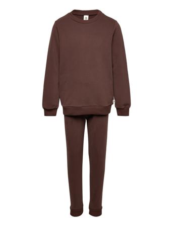 Cozy Sweat Set Sets Sweatsuits Brun Müsli By Green Cotton